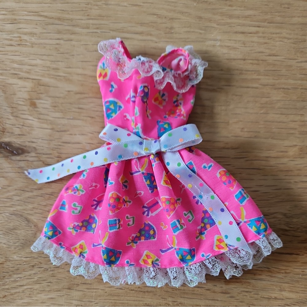 Birthday Surprise Barbie Dress Pink Special Edition Dress Party